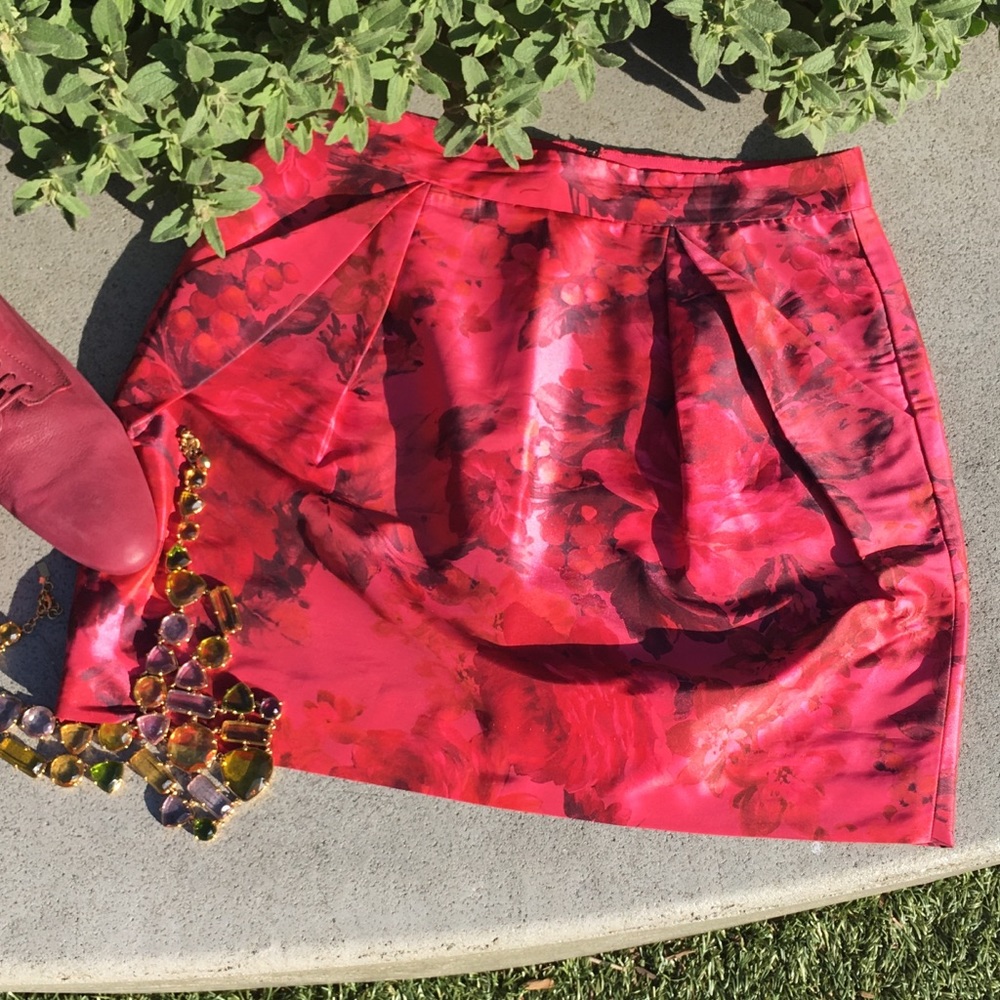 J. Crew Roses Skirt